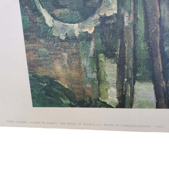 "Le Pont de Maincy (The Bridge of Maincy)" 1879 by Paul Cézanne Lithograph Print - Picture 2 of 11